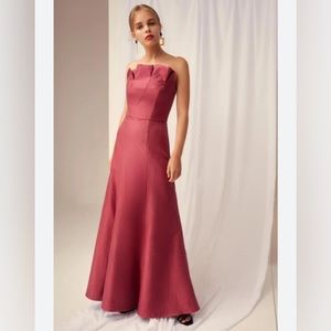 KEEPSAKE the Label Pink Strapless Prom Dress
